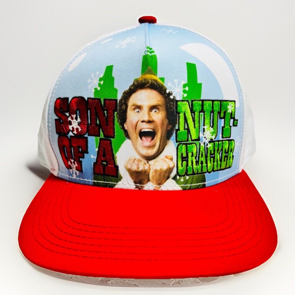 Elf Movie Christmas Snapback Hat Son of a Nutcracker Buddy NWT Holiday Cap
